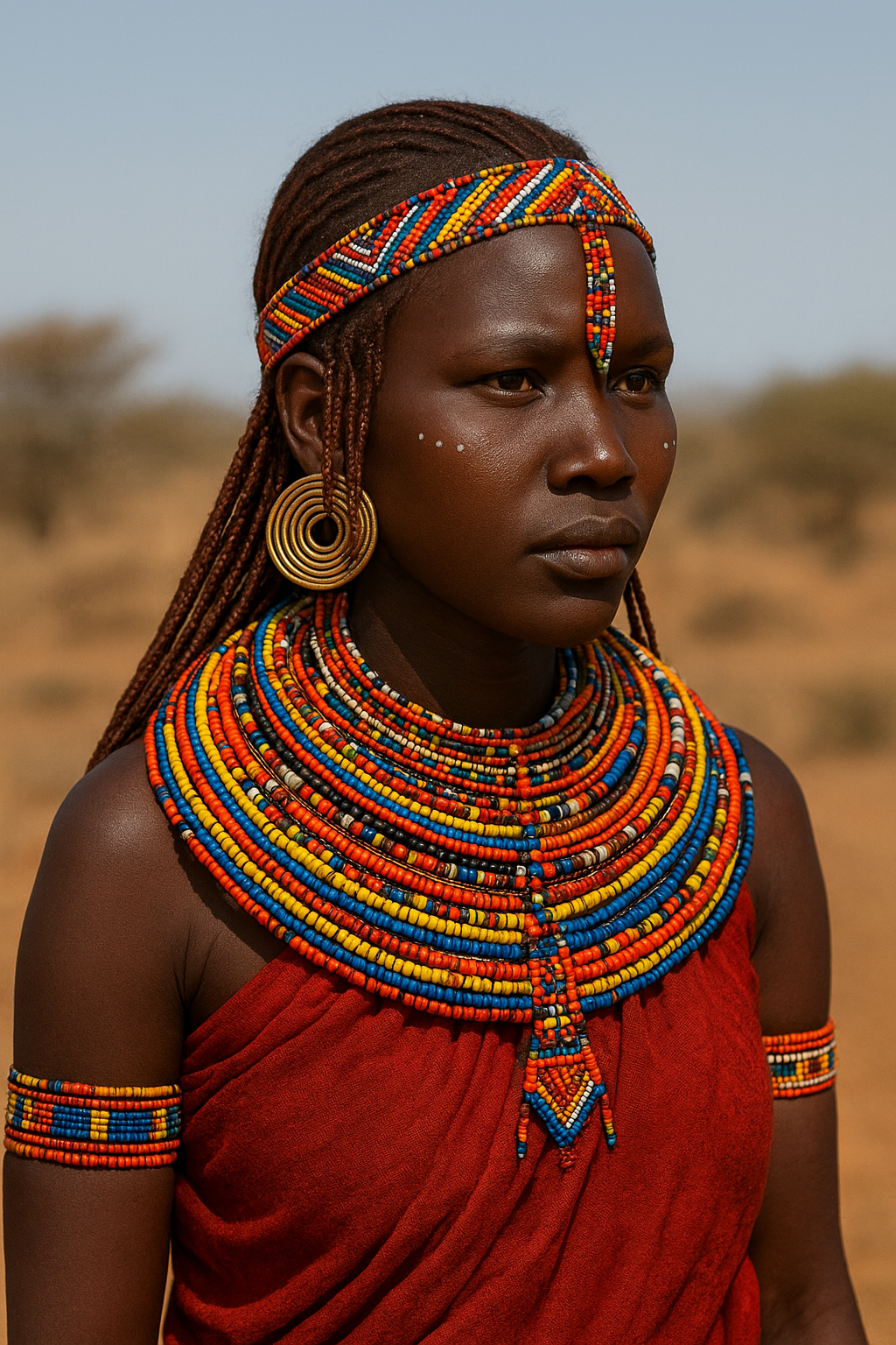 Turkana woman with traditional jewelry
